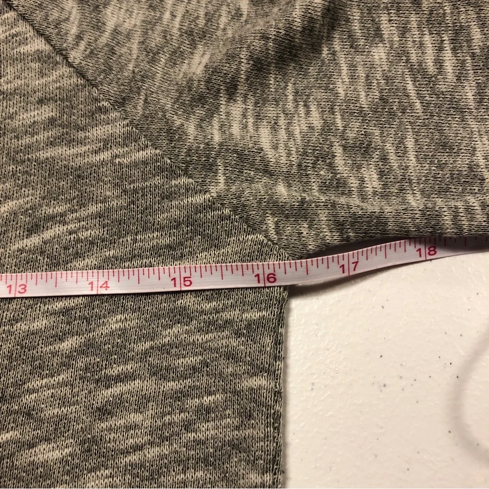 Jenni Women’s “Always #1” Long Sleeve Gray Sweater Top size XS